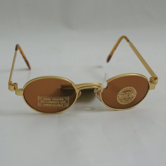 NWT True Vintage lady's fashion small round double bridge antique frame Sunglass - Picture 1 of 10
